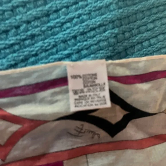 Emilio Pucci Multicolor Geometric Scarf - Picture 4 of 4
